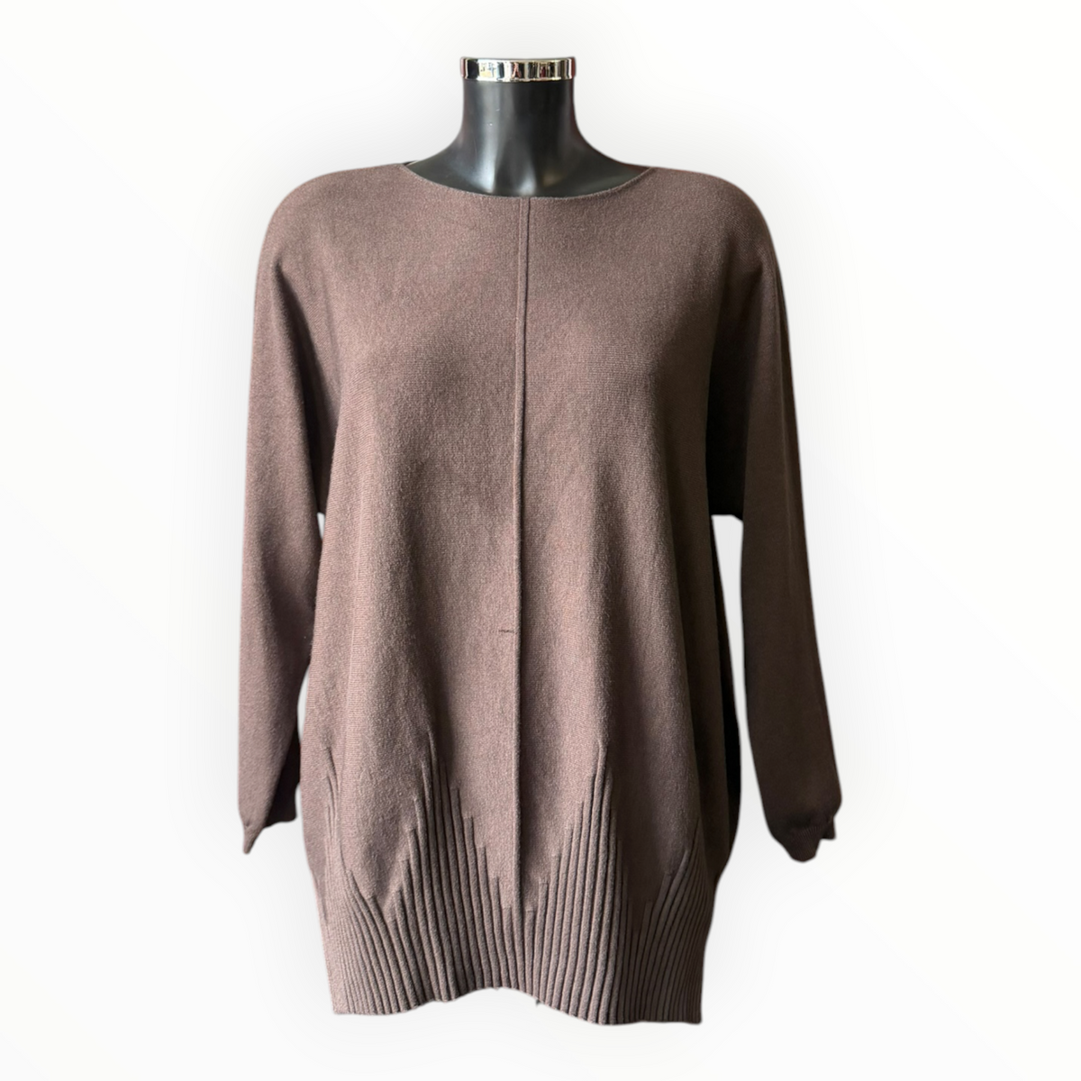 Courtney seam front jumper - Chocolate