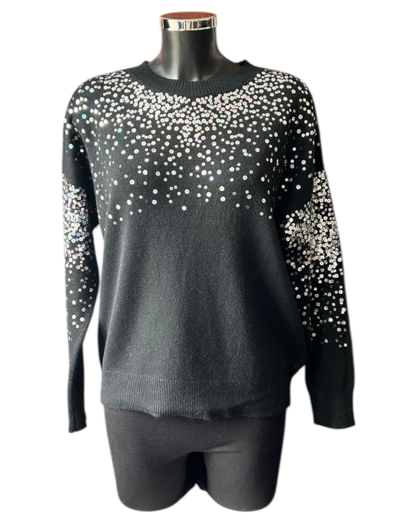 Lulu sparkle jumper - Black