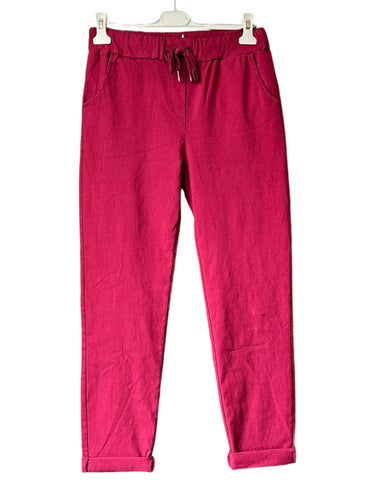 New Aria smooth super stretchy trousers - Berry