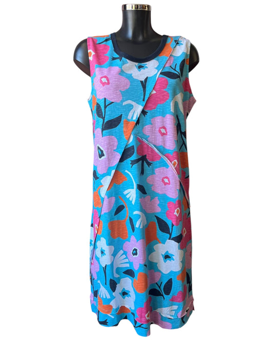 Foil angle divine dress - Bold blooms