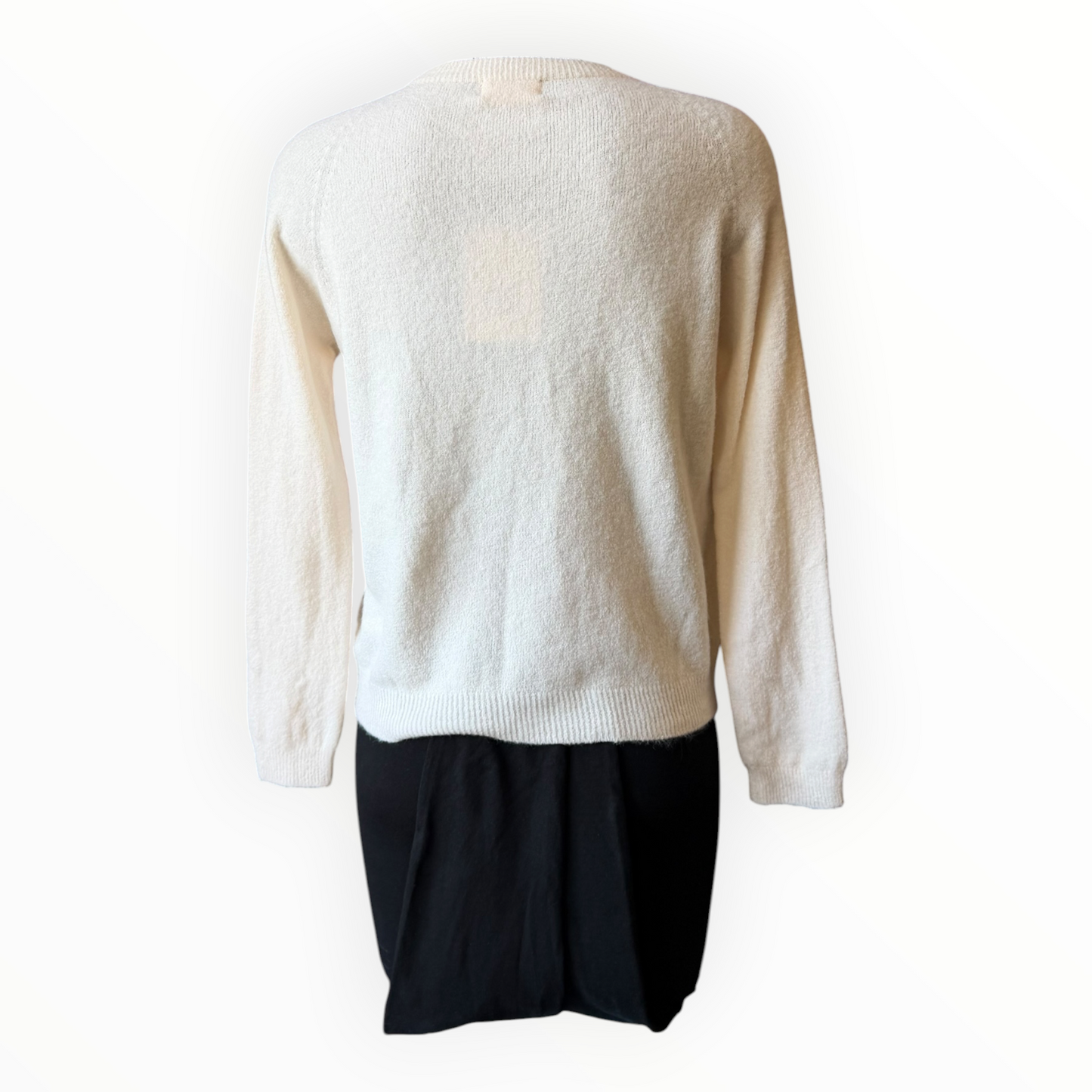 Laurie alpaca blend long sleeve jumper - Cream