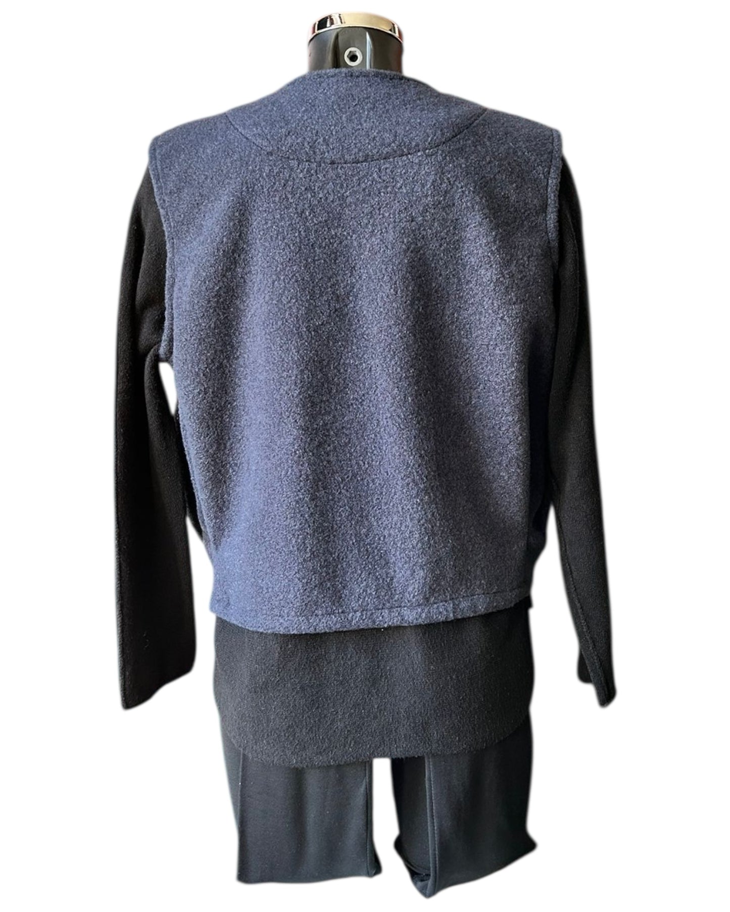 Mila wool feel waistcoat - Navy