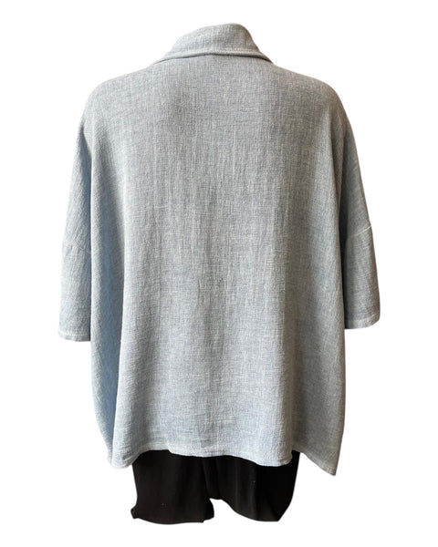 Casey range pocket button shirt - Pale blue