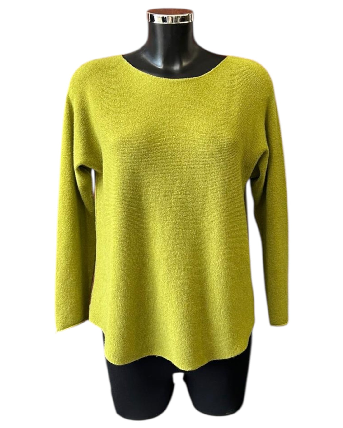 Toni short soft plain jumper - lime