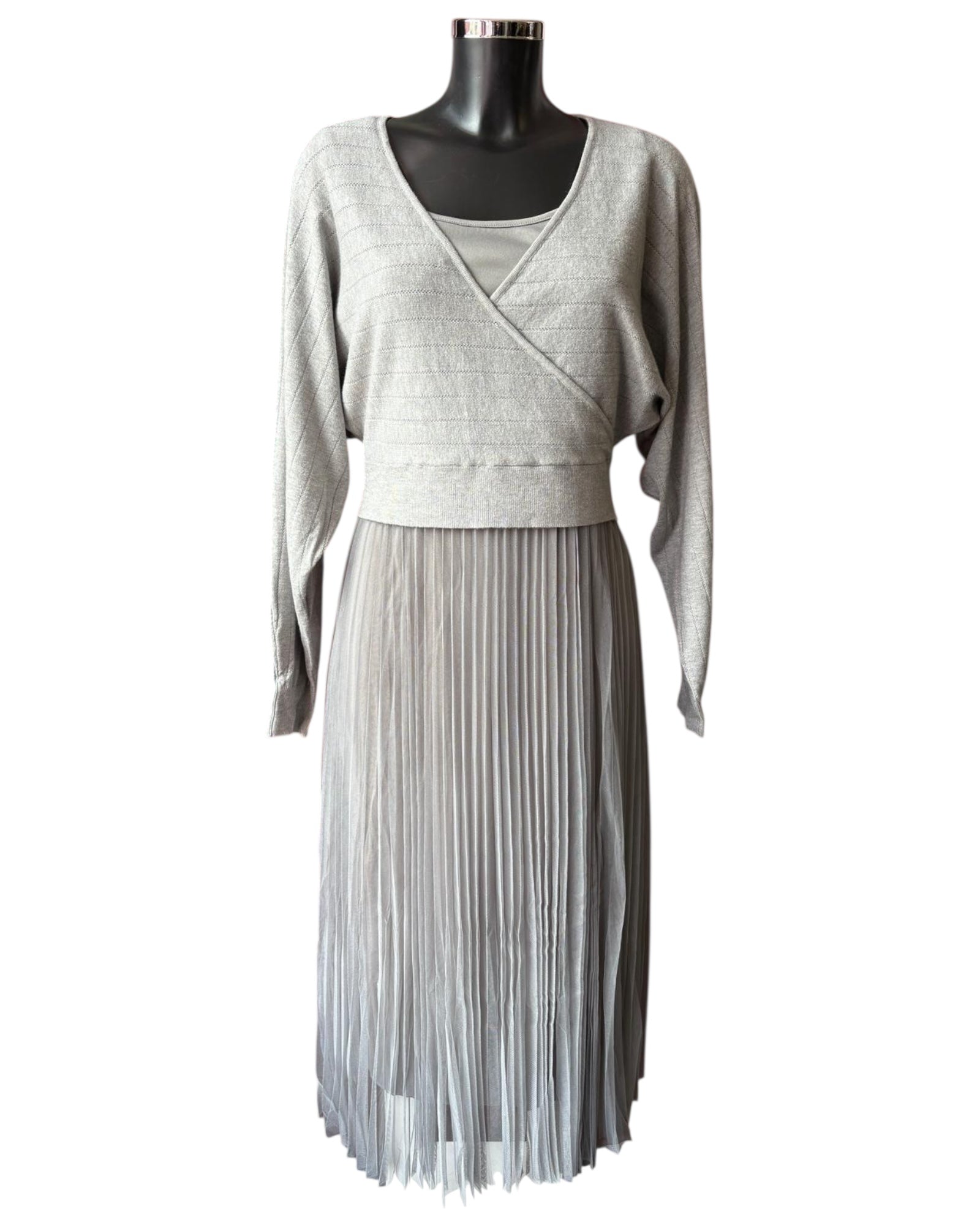 Grace 2 piece dress and jumper set - Grey