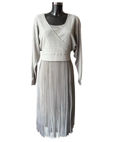 Grace 2 piece dress and jumper set - Grey