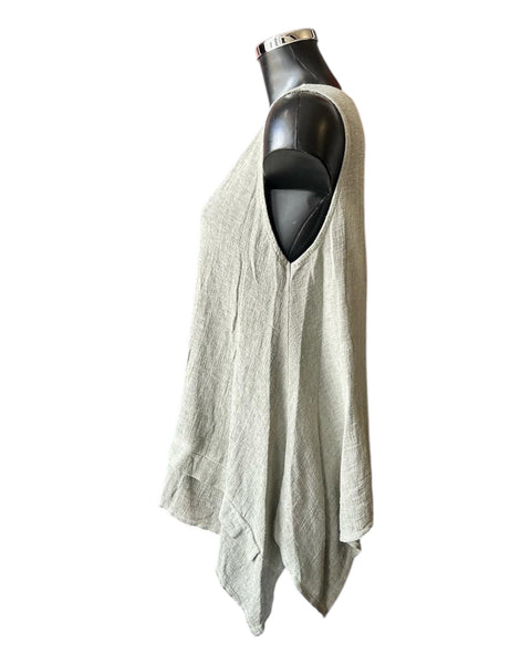 Casey range long sleeveless top - Khaki