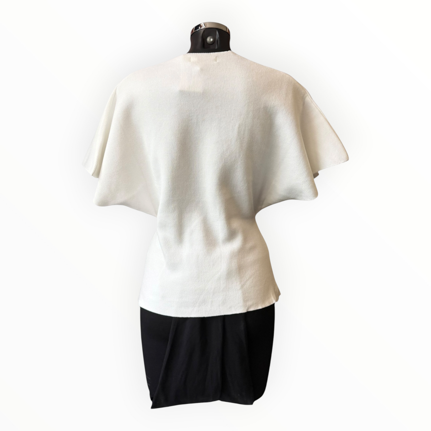 Shona wrapover pearl detail jumper - Ivory