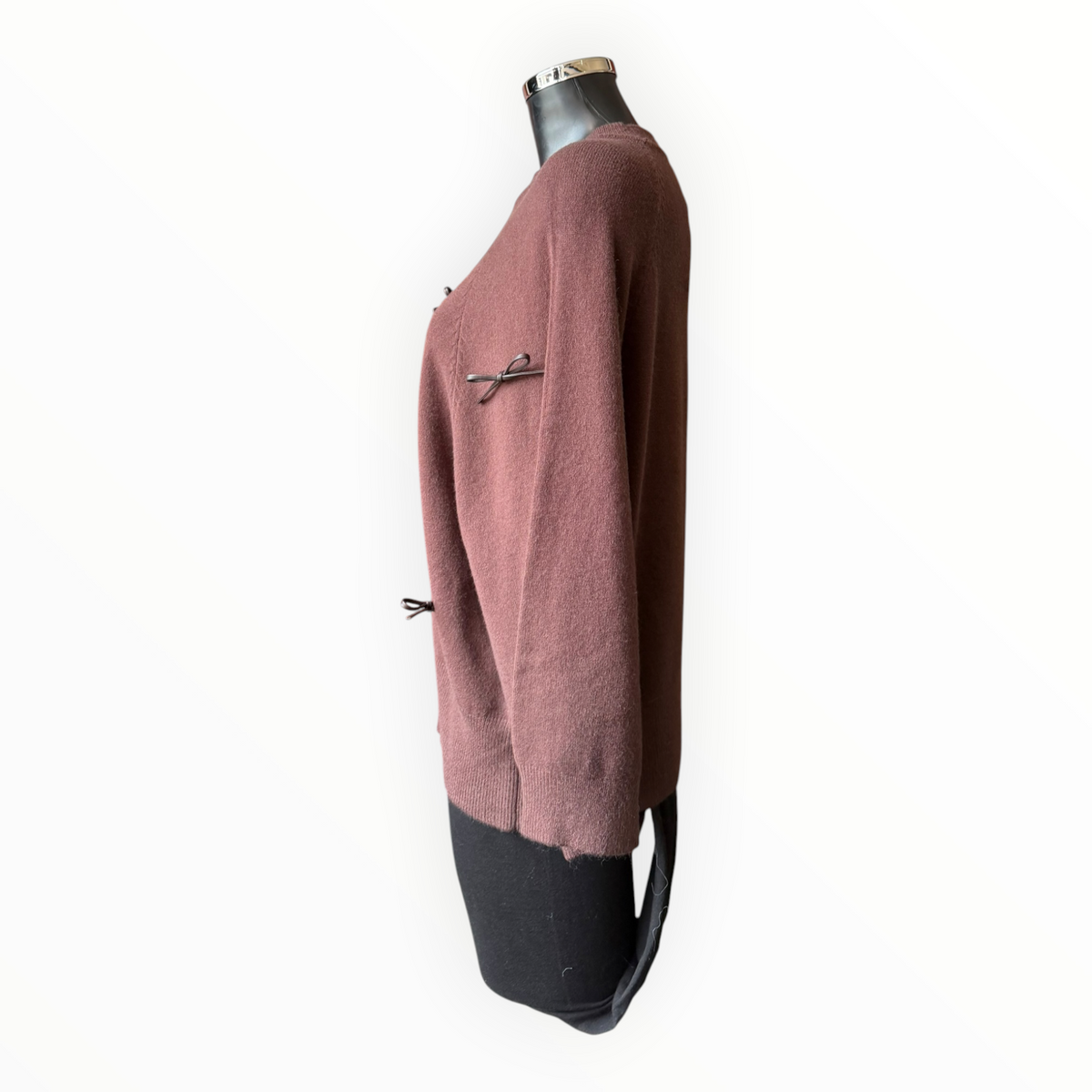 Cassidy bow jumper - Chocolate
