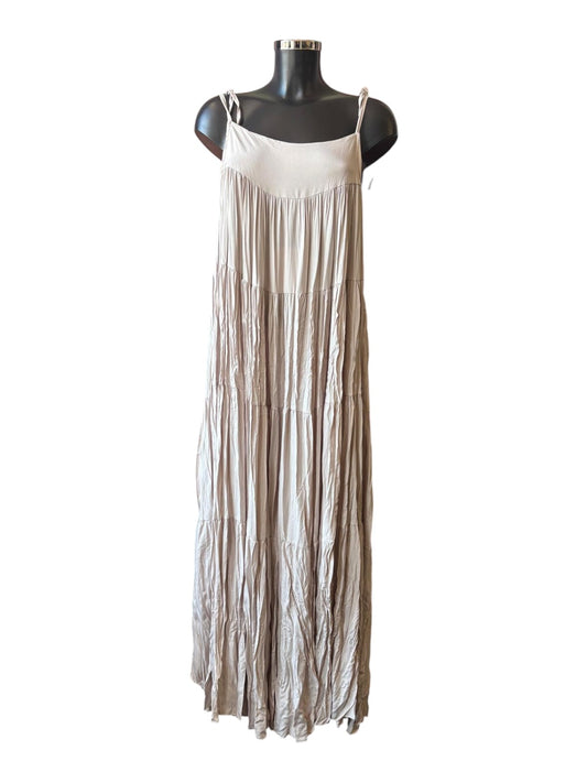 Sophie strappy tiered maxi dress - Taupe