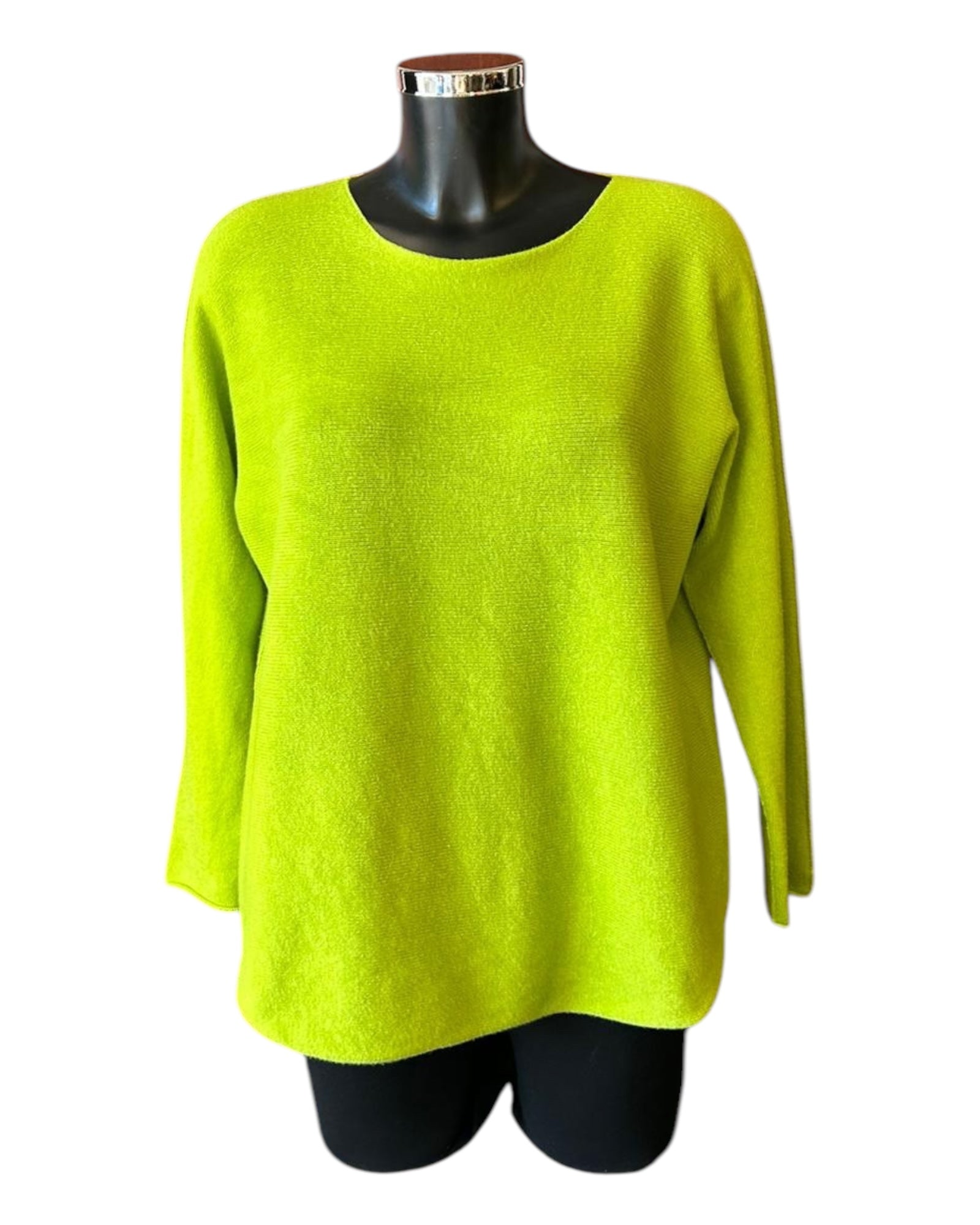 Toni short soft plain jumper - Lime
