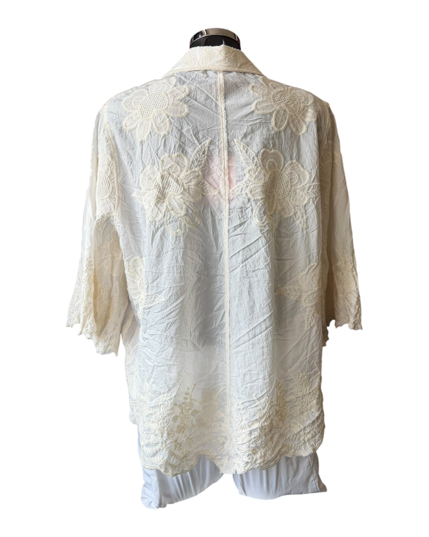 Kerry pretty embroidered blouse - Beige