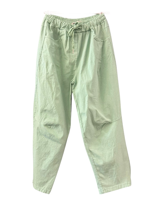 Aria super stretchy barrel leg trousers - Mint