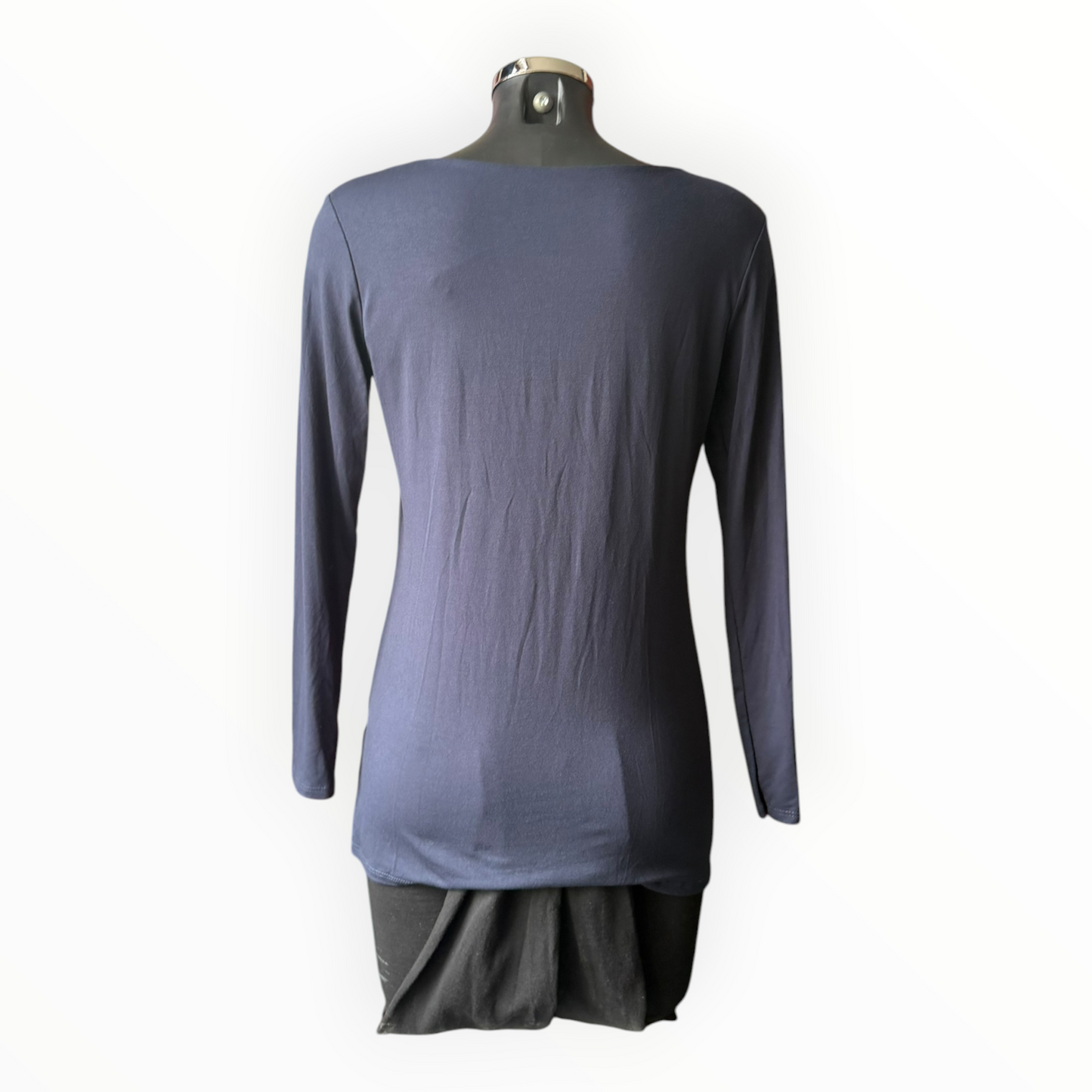 Sasha basic scoop neck top - Navy