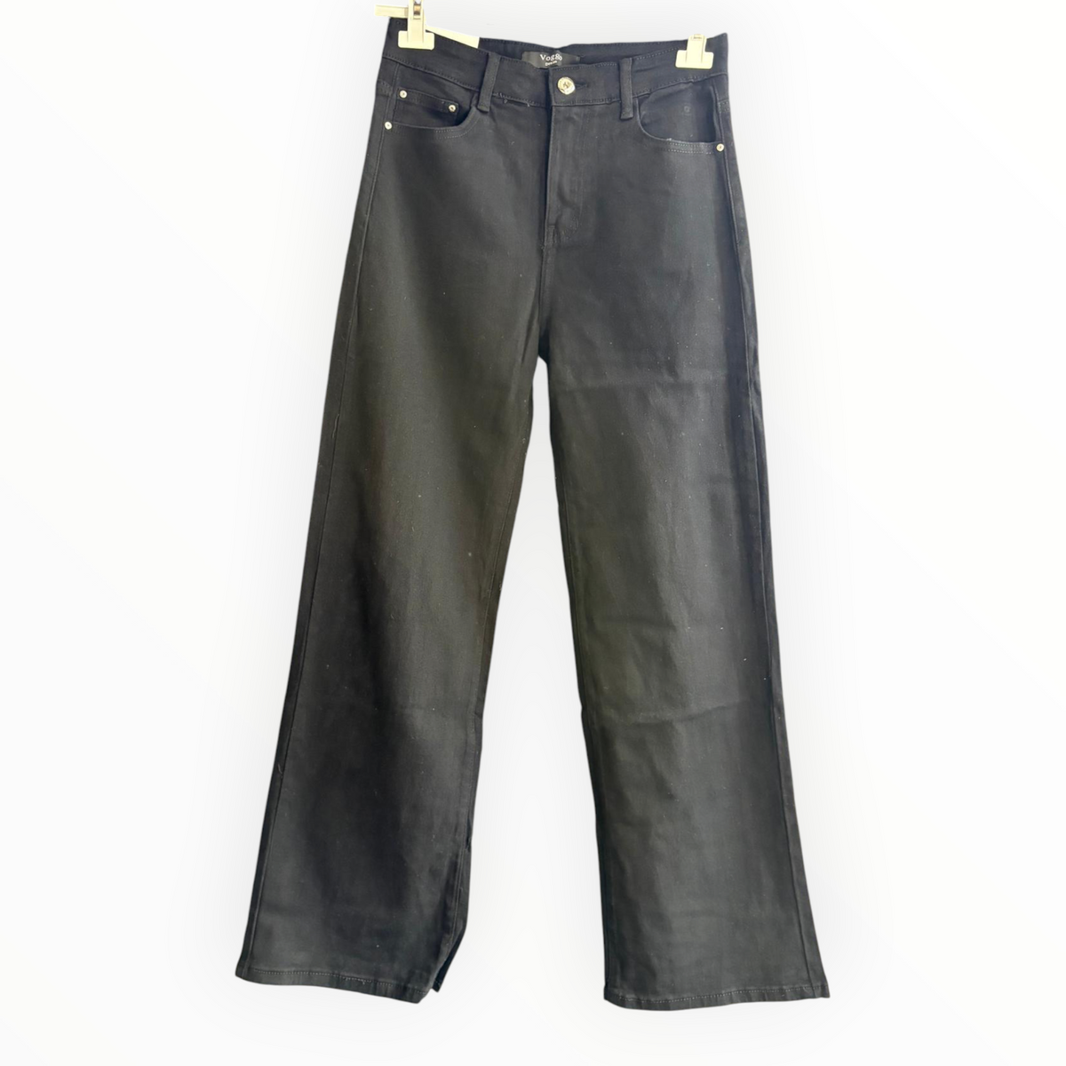 Kayla wide leg black jeans