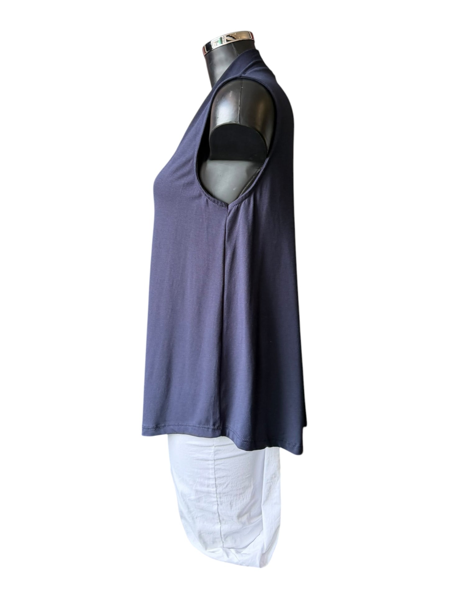 Tina v neck swing vest top - Navy
