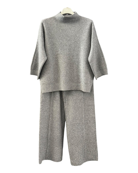 Georgia knitted co-ord set - Grey