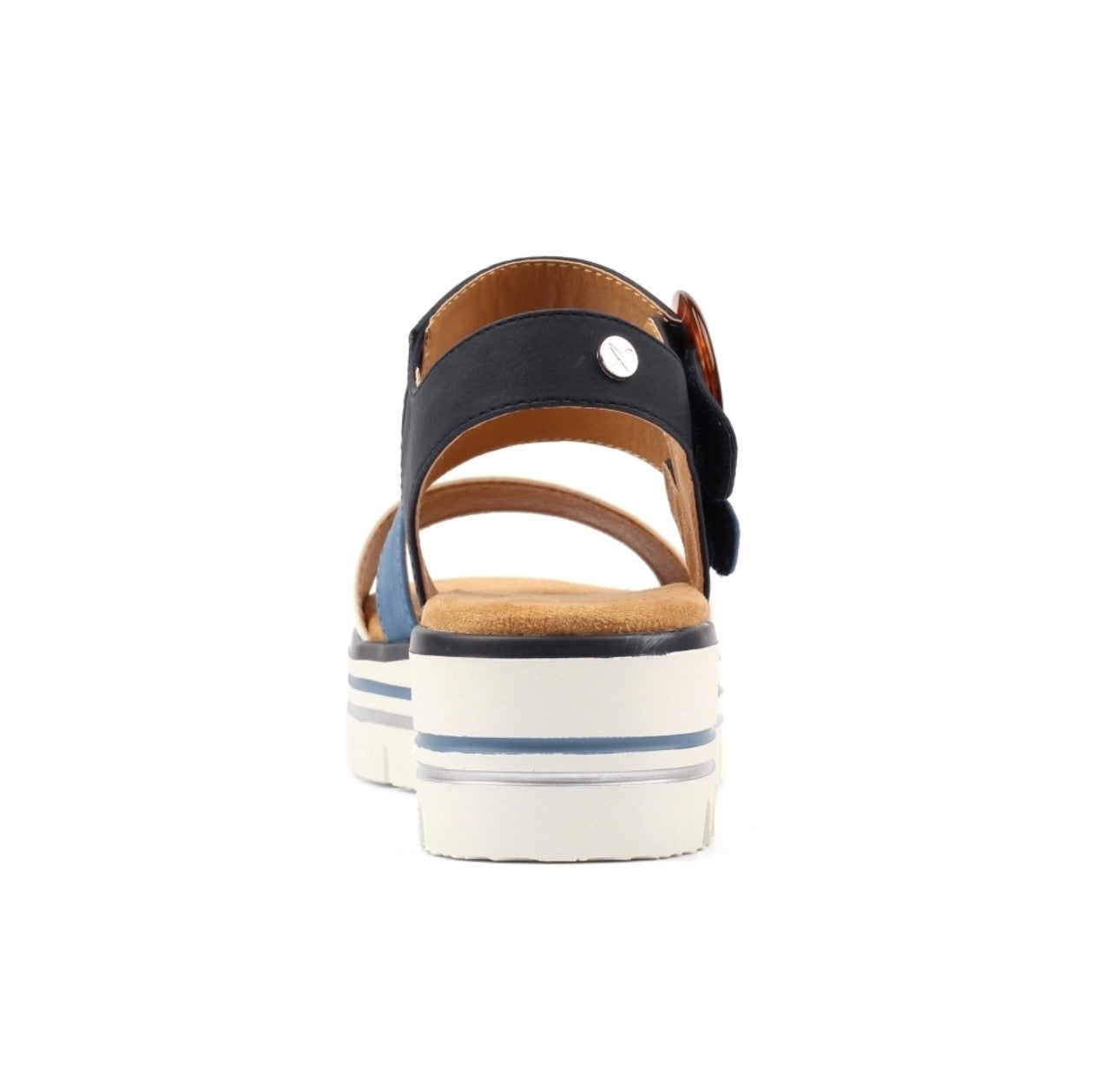 Lunar Issy navy flatform sandals