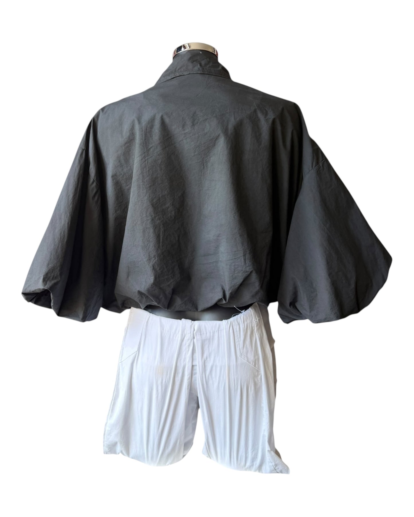 Lara bubble hem lightweight jacket - Black