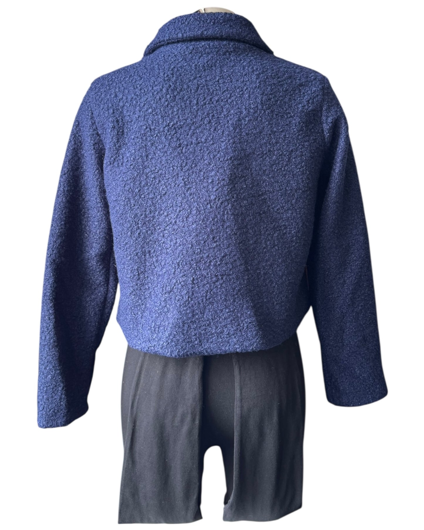 Yazz short boucle jacket - Navy