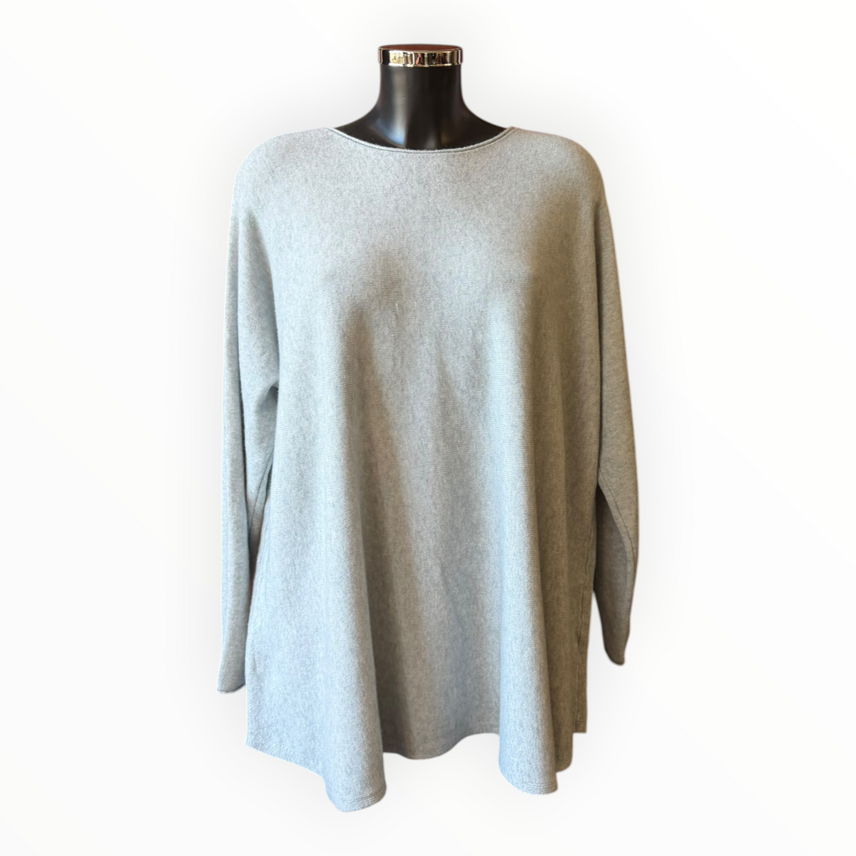 Sally soft knit swing jumper - Grey