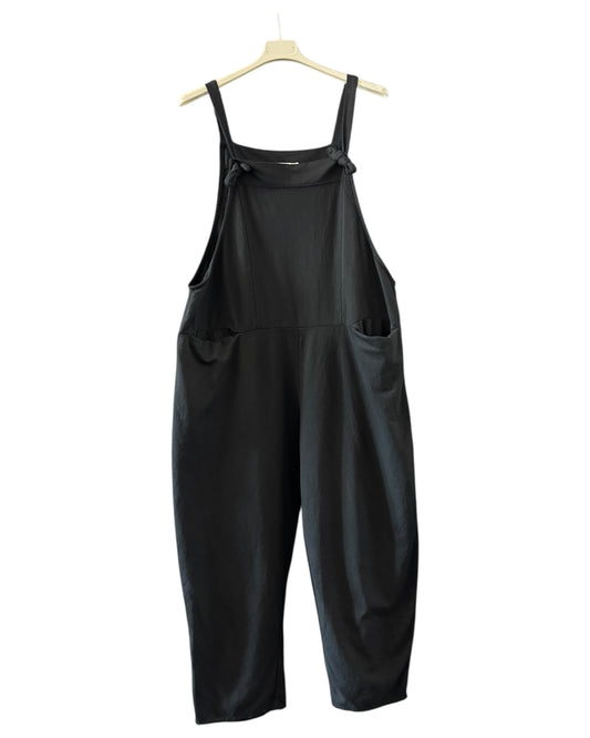 Stevie sweatshirt jersey dungarees - Black