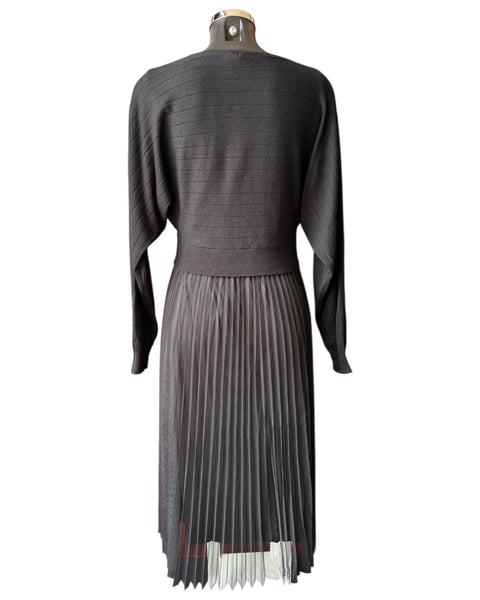Grace 2 piece dress and jumper set - Black