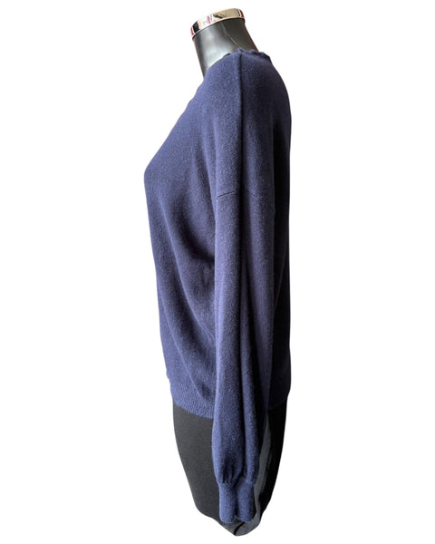 Imogen v neck super soft jumper - Navy