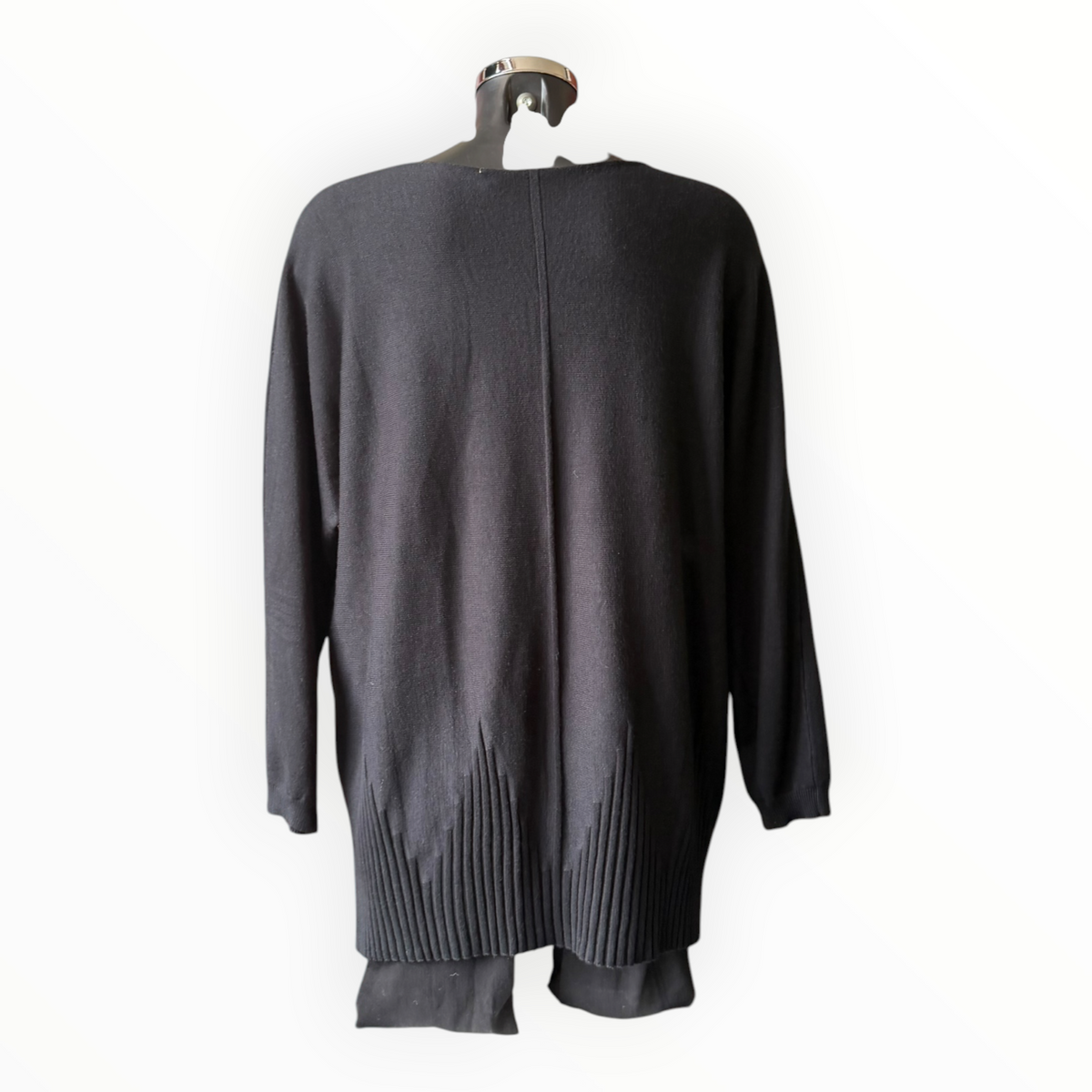 Courtney seam front jumper - Black