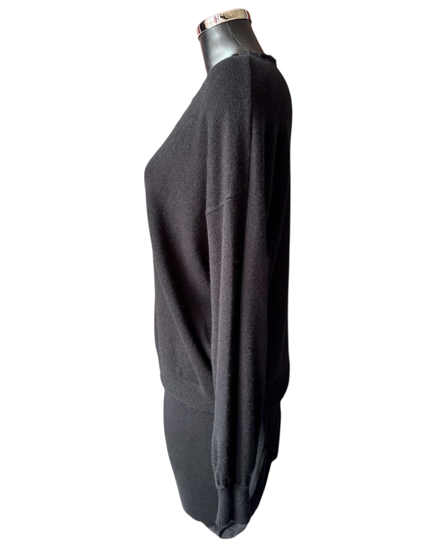 Imogen v neck super soft jumper - Black
