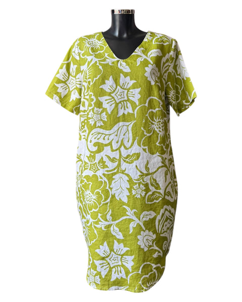 See Saw soft v neck dress vine print