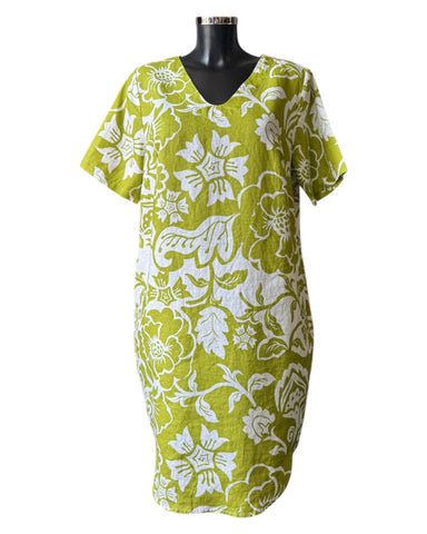 See Saw soft v neck dress vine print