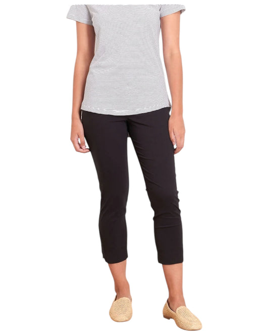 Foil 7/8 signature trapeze trousers - BLACK