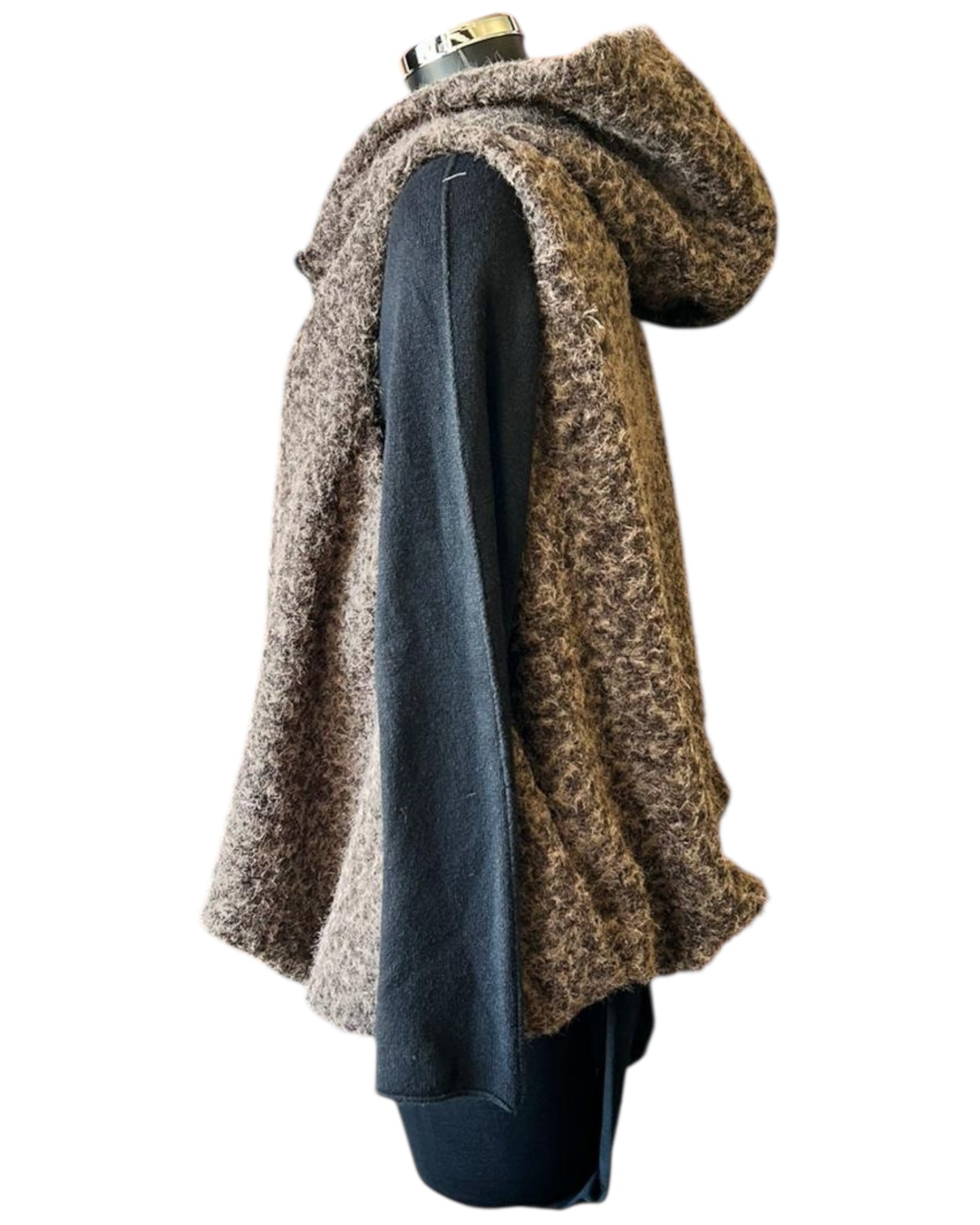 Caitlin puffball waistcoat/gilet - Chocolate