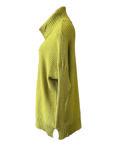 Lisa ribbed roll neck jumper - Lime