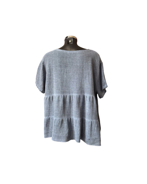 Casey range tiered button top - Navy