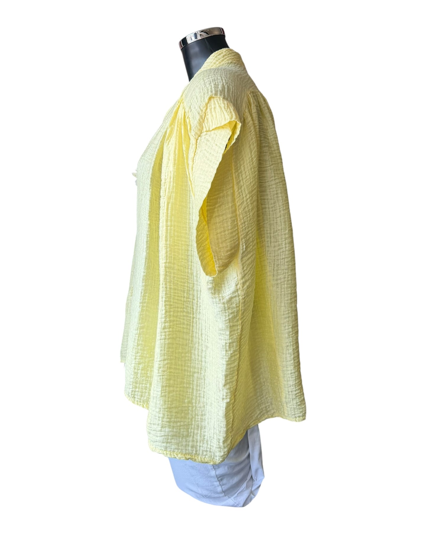 Monica floaty top - lemon