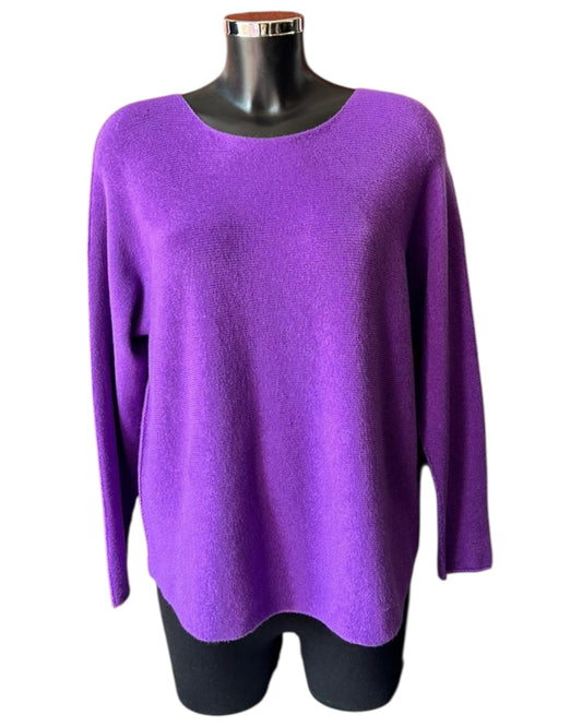 Toni short soft plain jumper - Purple