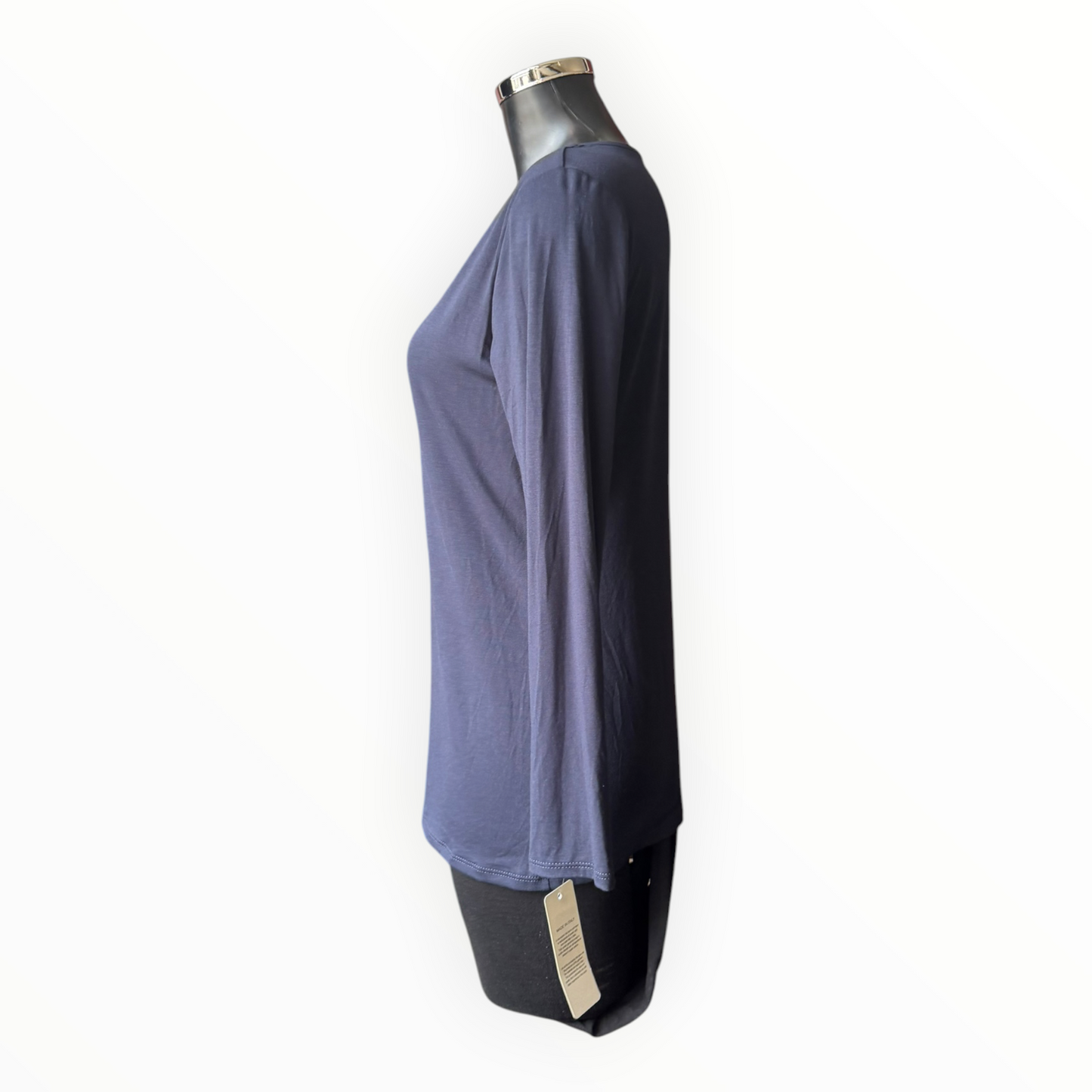 Sasha basic v neck top - Navy