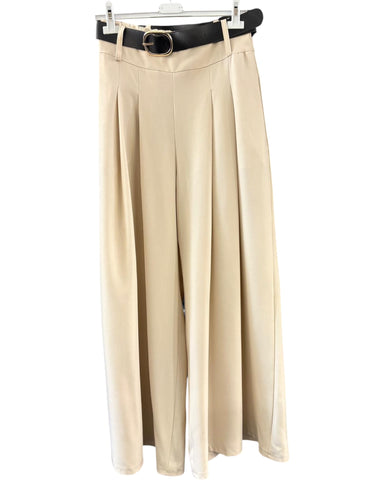 Charlie wide leg trousers - Beige