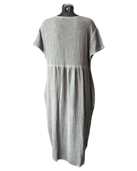 Casey range balloon dress - Grey