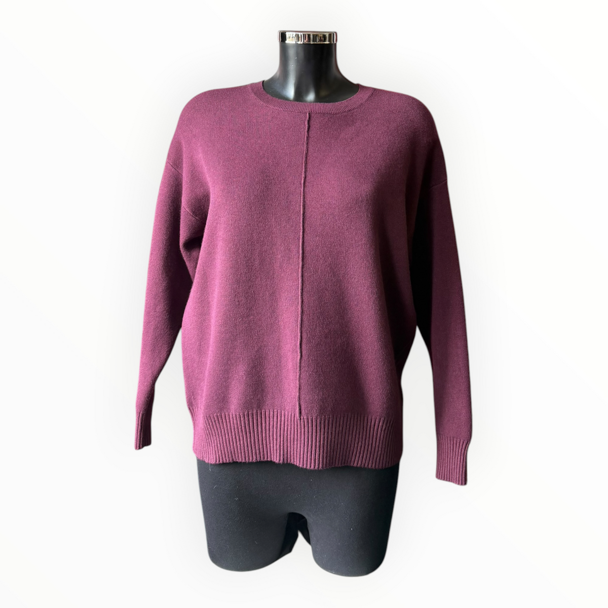 Sadie seam front jumper - Plum