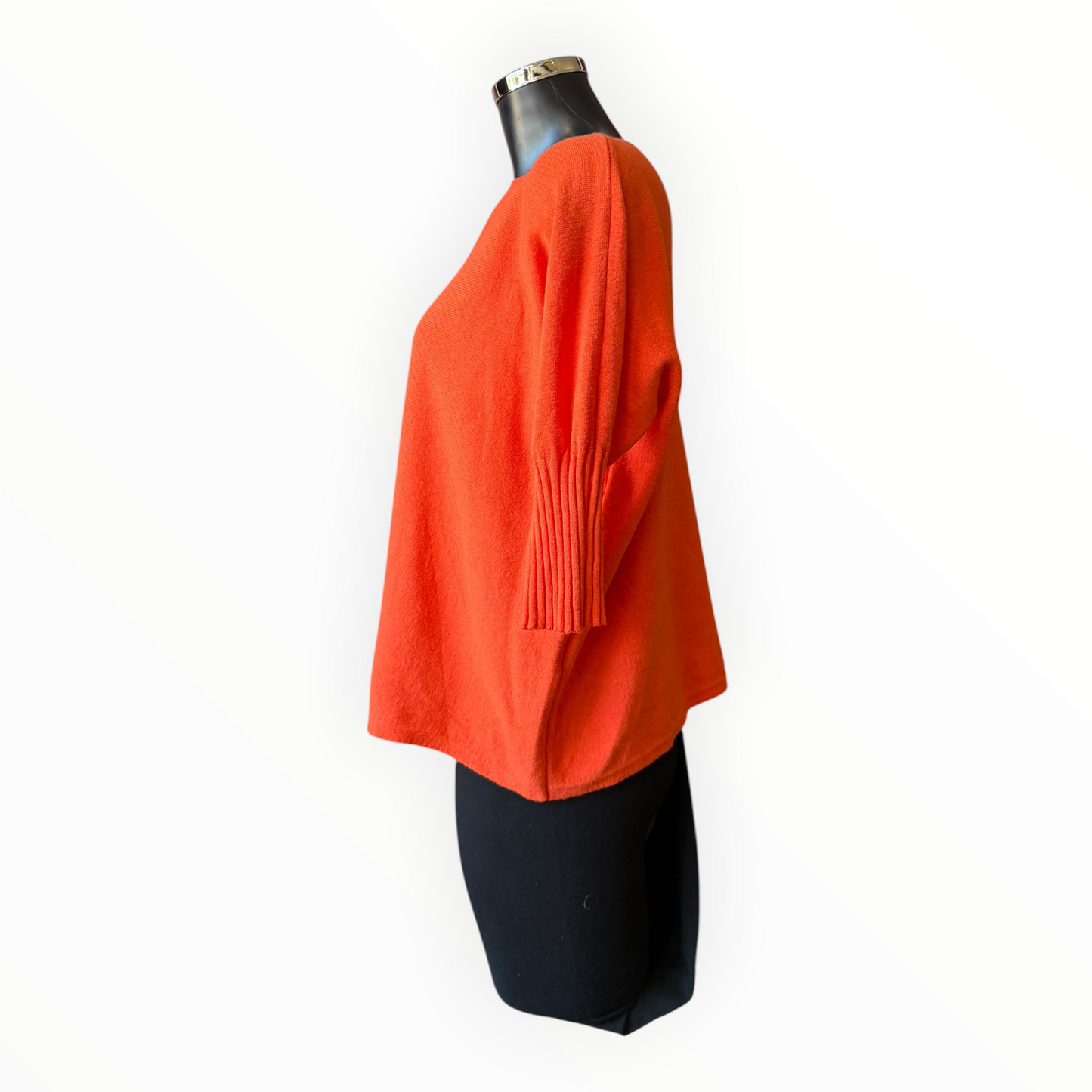 Morgan half sleeve boxy jumper - Orange