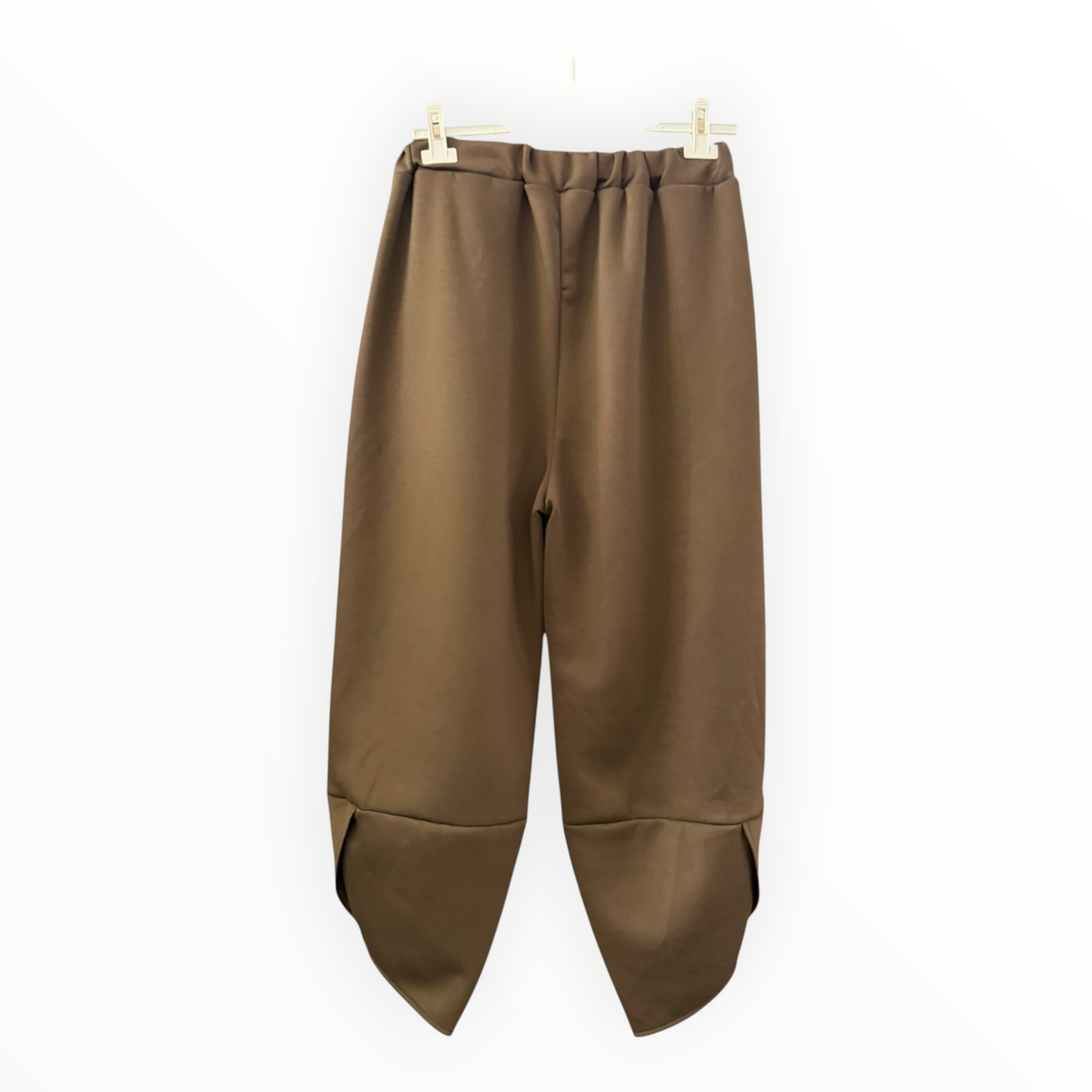 Ronnie barrel leg trousers - chocolate