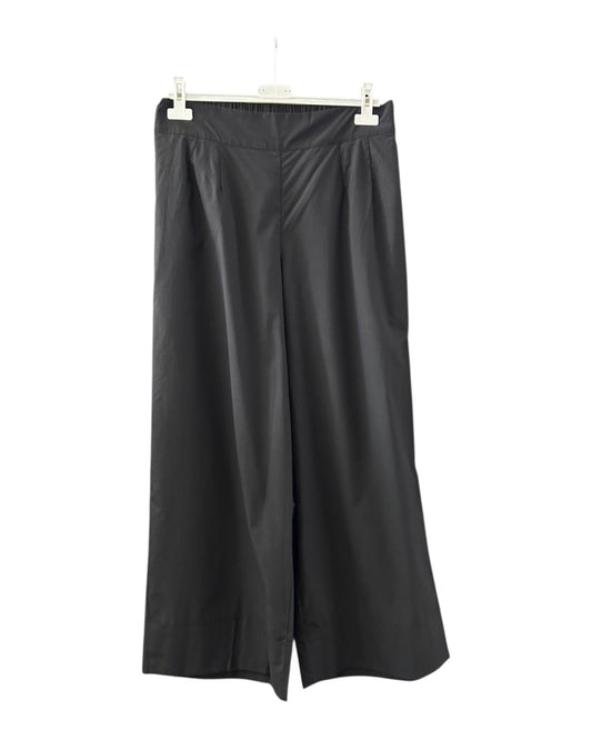 Tirelli wide leg cropped trouser - Black