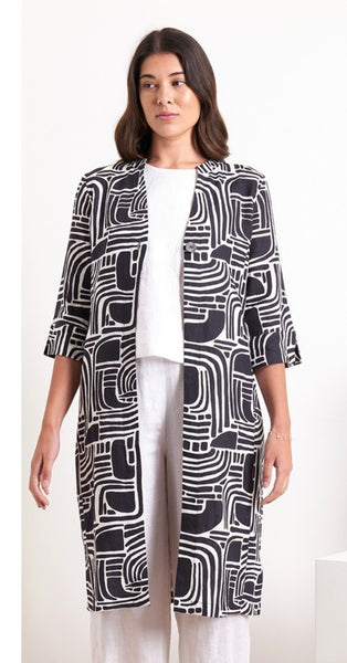 Foil here for the ride linen duster coat in A-mazing