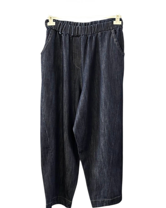 Doris barrel leg jeans - dark denim
