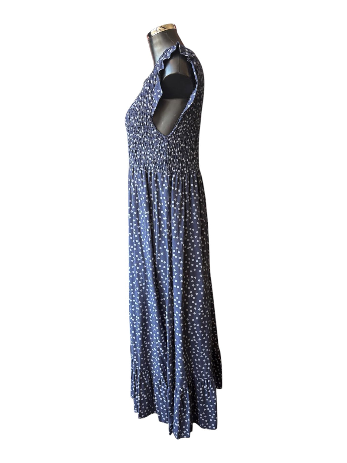 Molly midi dress - Navy spot