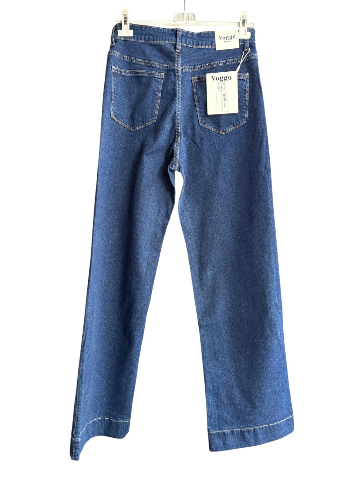 Kayla 2 pocket wide leg dark denim jeans