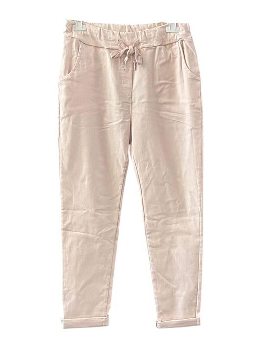 New Aria smooth super stretchy trousers - Light pink